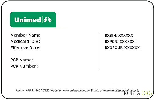 Carte d'assurance maladie du Brésil